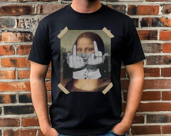 Mona Lisa T-Shirt | Funny Renaissance Art Tee | Vintage Aesthetic Graphic Shirt | Sarcastic Historical Tee | Trendy Artsy Humor Gift