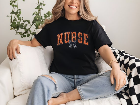Halloween Nurse Shirt Spooky Nurse Halloween T Shirt Fall Nurse Shirts Sweatshirt Registered Nurse Crewneck