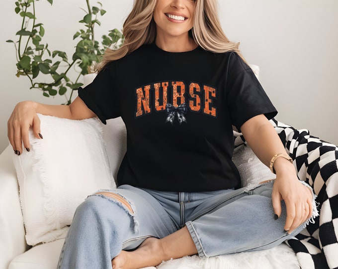 Halloween Nurse Shirt Spooky Nurse Halloween T Shirt Fall Nurse Shirts Sweatshirt Registered Nurse Crewneck