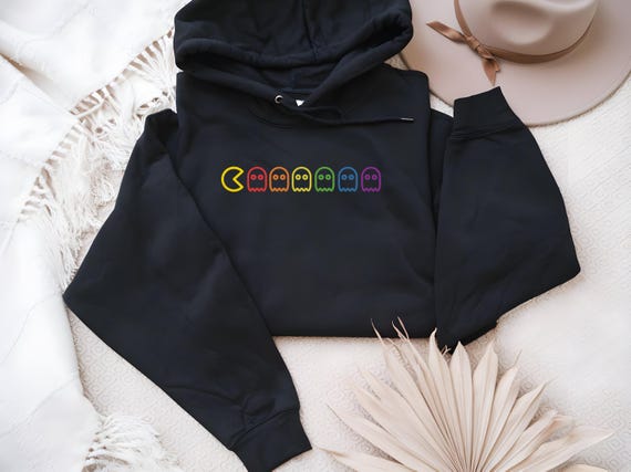 Retro Gaymer Pride Shirt | 80s Rainbow Ghost LGBTQ+ Tee | Queer Gamer T-Shirt | Vintage Arcade Style Gay Pride Top | Subtle Geeky Pride Tee