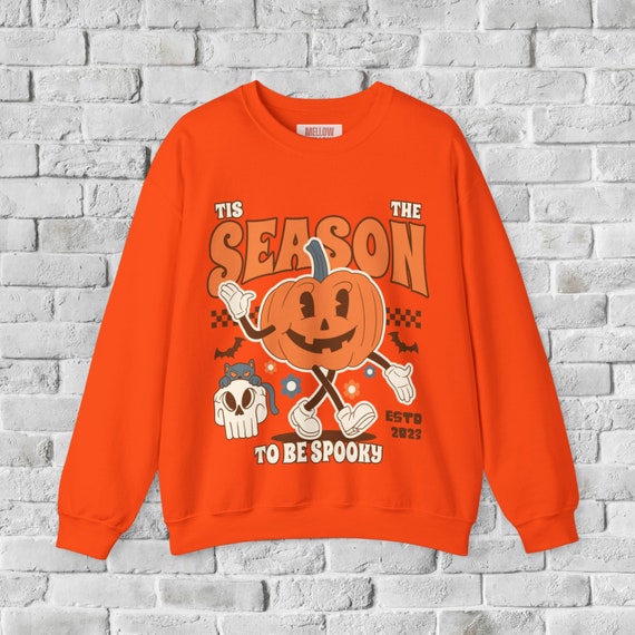 Retro Halloween Tis' The Season Sweatshirt | Spooky Season Fall Shirt Unisex | Its Fall Yall Vintage Halloween Graphic Tee | Tis The Season