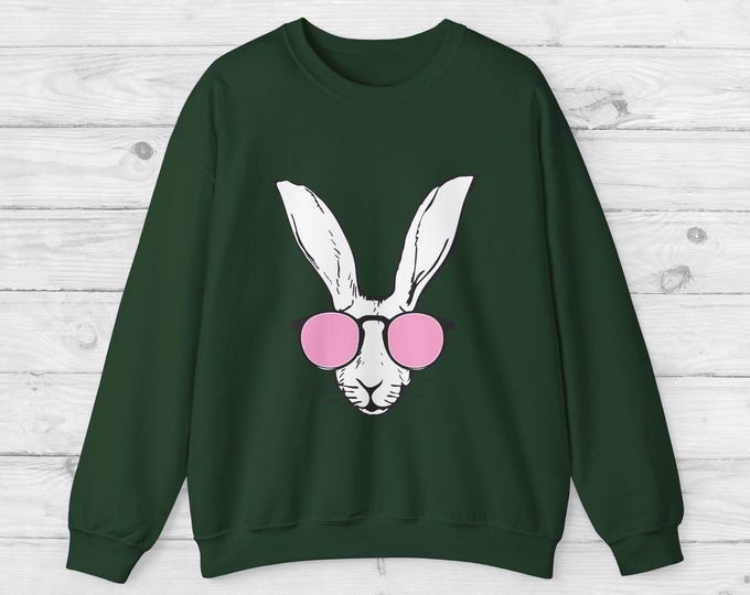 Retro Bunny Graphic Tee | Pink Sunglasses Easter Shirt | Cute Rabbit Vintage T-Shirt | Bunny Lover Gift | Spring Aesthetic Tee