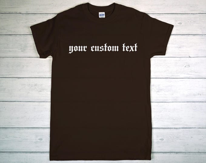 Custom T-Shirt | Personalized Unisex Tee | Custom Graphic Cotton Shirt | Unique Gift Idea for Birthdays, Anniversaries, or Everyday Wear