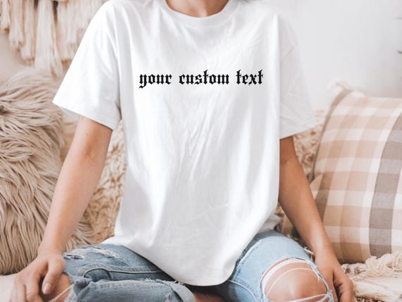 Custom T-Shirt | Personalized Unisex Tee | Custom Graphic Cotton Shirt | Unique Gift Idea for Birthdays, Anniversaries, or Everyday Wear