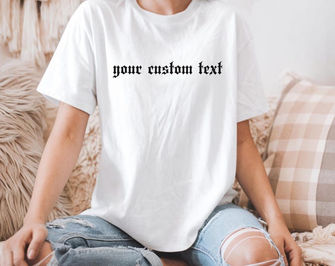 Custom T-Shirt | Personalized Unisex Tee | Custom Graphic Cotton Shirt | Unique Gift Idea for Birthdays, Anniversaries, or Everyday Wear
