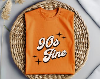 90s Fine Retro Graphic Tee | Vintage 90s Graphic T-Shirt | Retro Aesthetic Shirt | Unisex 90s Graphic Tee | Nostalgic 90s Apparel