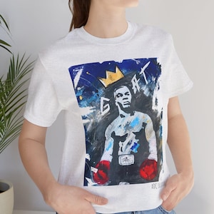 T-shirt couronné Mike Tyson, t-shirt de boxe audacieux, chemise Street Art Mike Tyson, t-shirt graphique roi du ring, chemise de combat unisexe urbain