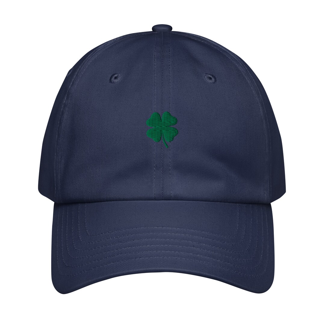 Trendy Apparel Shop Celtic Clover Embroidered Dad Hat - 100% Cotton Adjustable Low-Profile Cap, One Size Fits Most