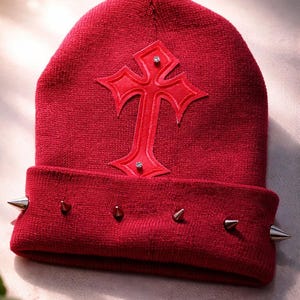 Studded Spike Beanie - Etsy
