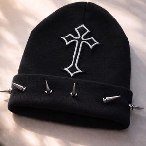 Studded Spike Beanie - Etsy