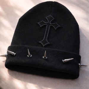 Studded Spike Beanie - Etsy