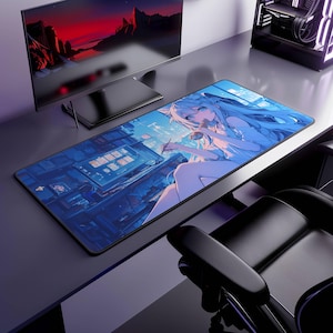 AI-Generated Waifu Mousepad: Anime Gaming Desk Mat
