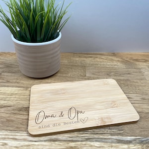 Personalized Bamboo Snack Board – Custom Engraved Breakfast Board | Gift Idea for Family, Friends & Special Occasions