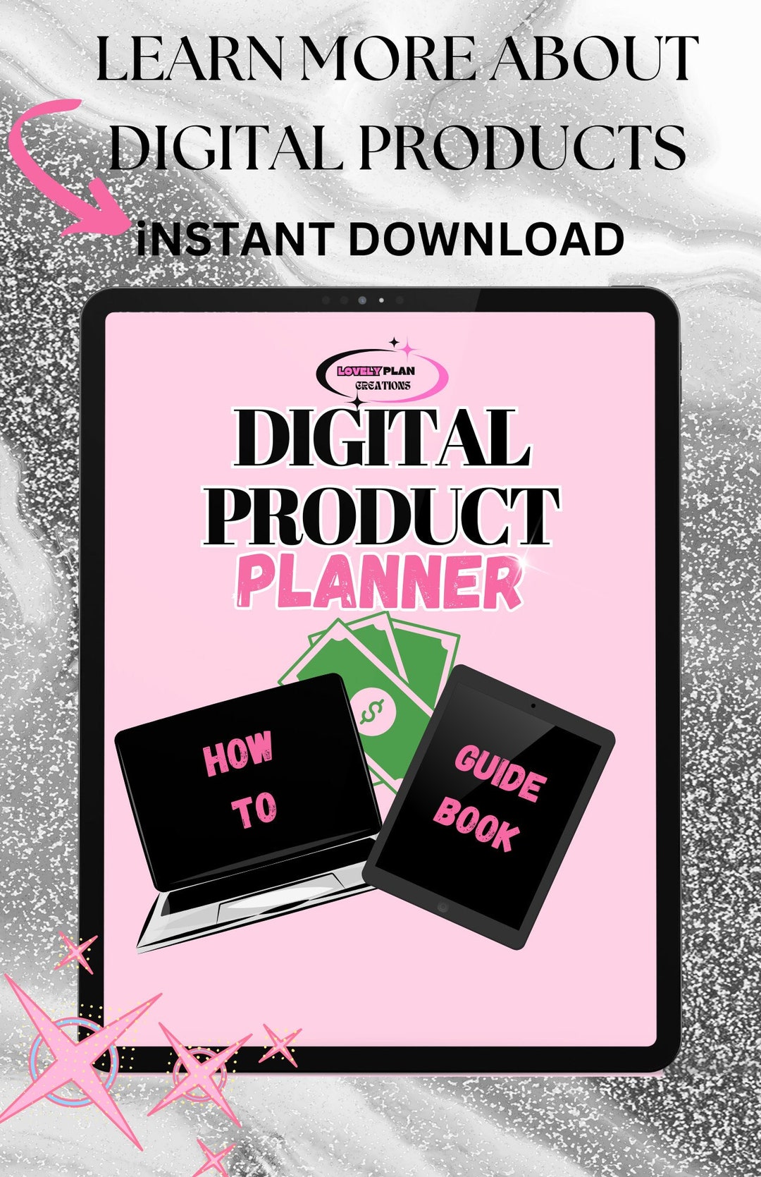 Digital Product Planner, How to Sell Digital Products, Digital Guide ...