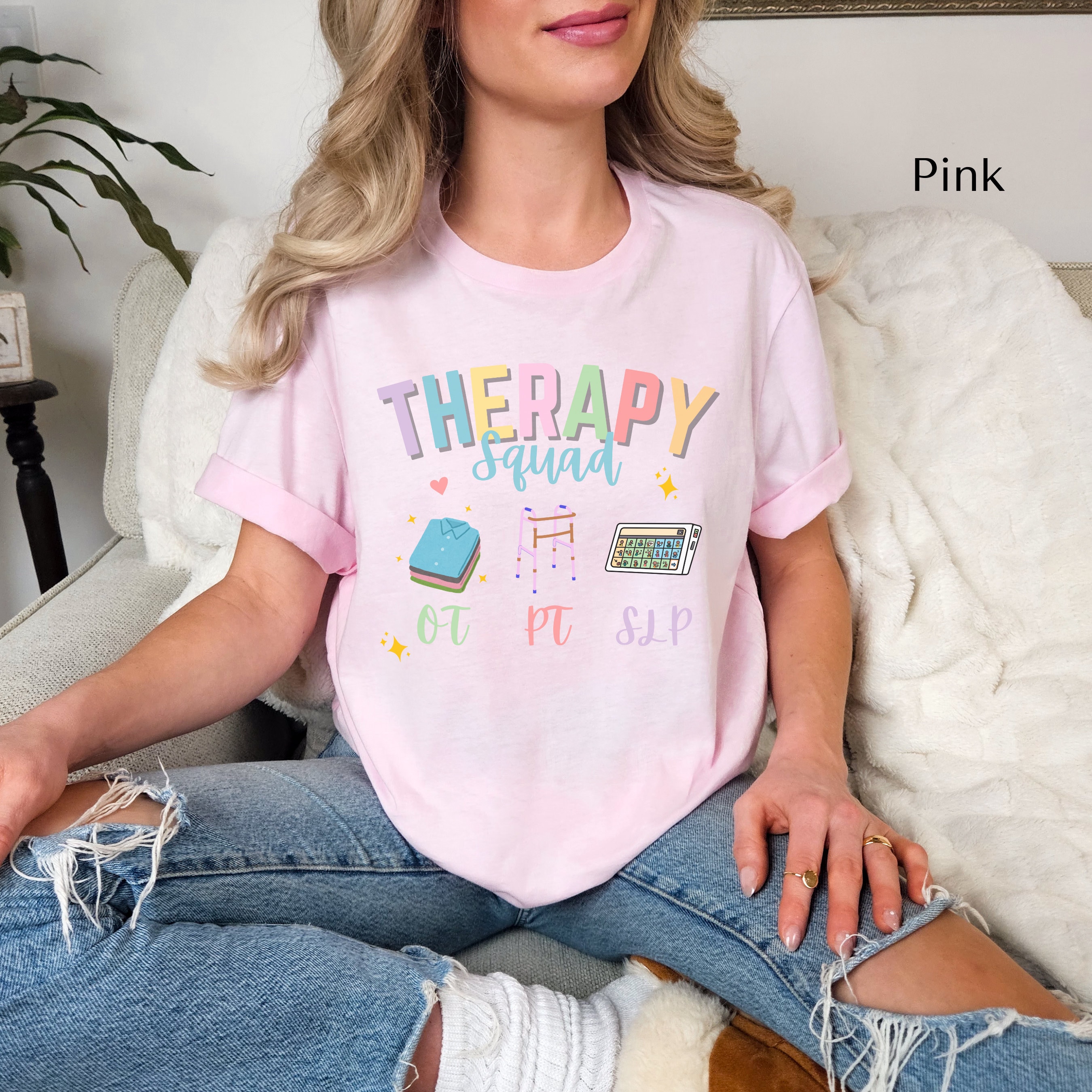 Physical Occupational Speech Therapy Squad Shirt, PT OT SLP Therapist ...
