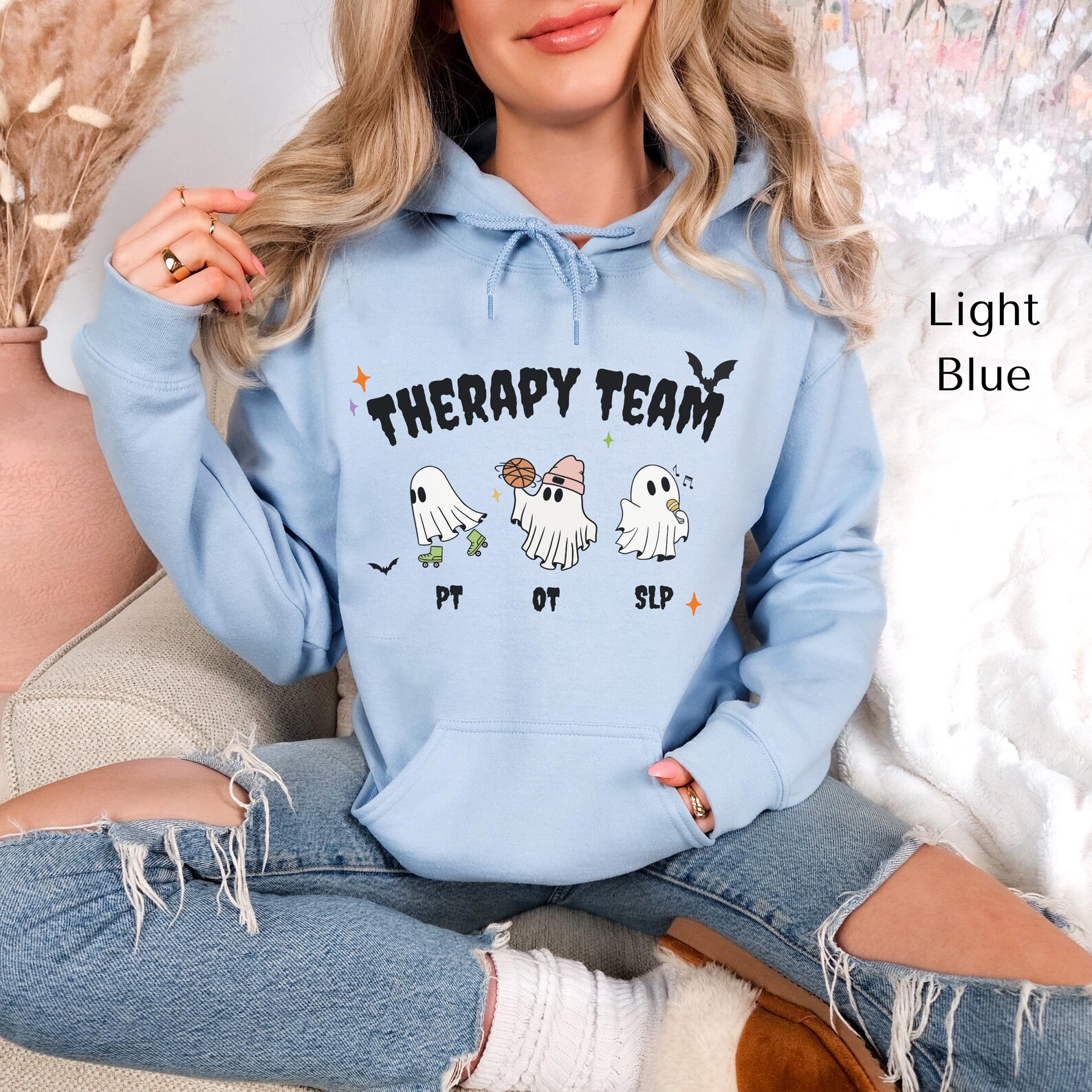 Occupational Physical Speech Therapy Team Halloween Shirt, SLP PT OT ...
