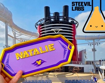 Disney Cruise Line Destiny Door Plaque for Stateroom DCL Concierge Marvel 3D Print Custom Magnet