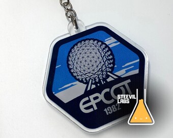 Epcot Walt Disney World Inspired Acrylic Keychain