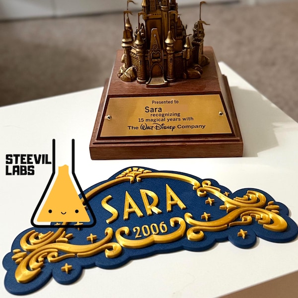 Plaque de porte personnalisée Disney Cruise Line à l'arrière - WISH TREASURE Destiny DCL Adventure Ship Cabine Concierge Aimant décoratif impression 3D