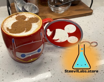Mickey Mouse Coffee Stencil, Disney Cruise Line Inspired, 3D Printed