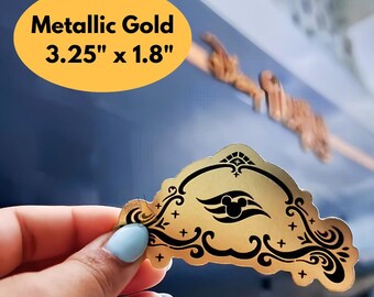 Metallic Gold Disney Cruise Line DCL Logo Sticker Treasure Destiny Wish Ship Adventure