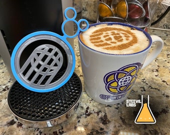 Coffee Stencil Inspired EPCOT Spaceship Earth Disney Disneyland Disney World 3D Printed