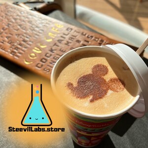 Mickey Disney Cruise Line Coffee Stencil Inspired by Disney Disneyland Disney World 3D Printed