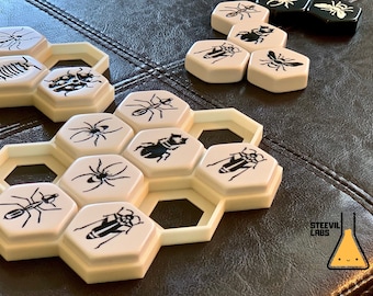 Hive Carbon Game Inspired 3D Printed Gaming Hexagon Tray