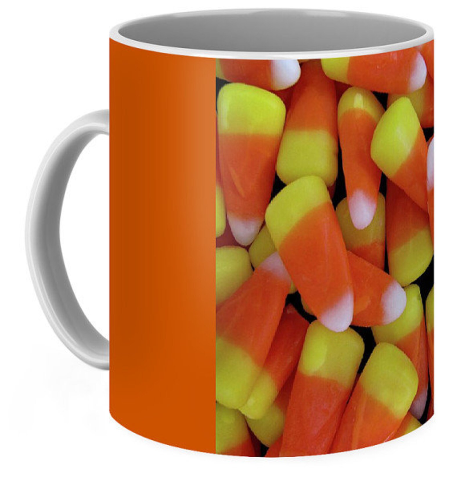 Candy Corn Mug Candy Mug Original Photograph Autumn Mug | Etsy