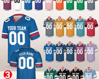 Nom et numéro de l'équipe personnalisés maillot de football, équipe de football personnalisée, maillot manches courtes col V, maillot de football personnalisé, maillot de football