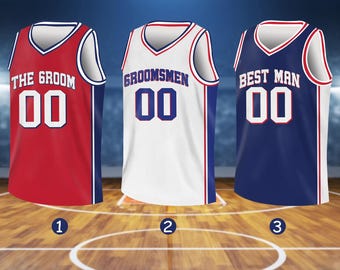 Custom Groom & Groomsmen Basketball Jersey, Personalized Best Man Jersey, Basketball Jersey For Engagement Wedding Bachelor Party Jersey