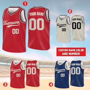 Custom Basketball Jersey Team Name & Number, Basketball Jersey Team, Basketball Jersey for Basketball Fan Lovers Players, Game Day Outfit