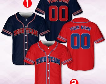 Custom Baseball Jersey with Name, Personalized Baseball Coach Gift, Baseball Mom Gift, Game Day Shirt, Baseball Shirts, Baseball Gifts