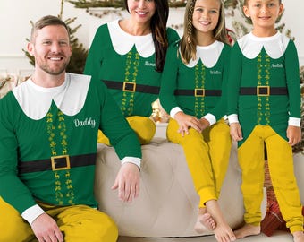 Family Elf Pajama Sets, Funny Elf pjm, Matching Family Pjs, Family Christmas Pajama Sets, Family Christmas Shirt, Christmas Gifts For Family