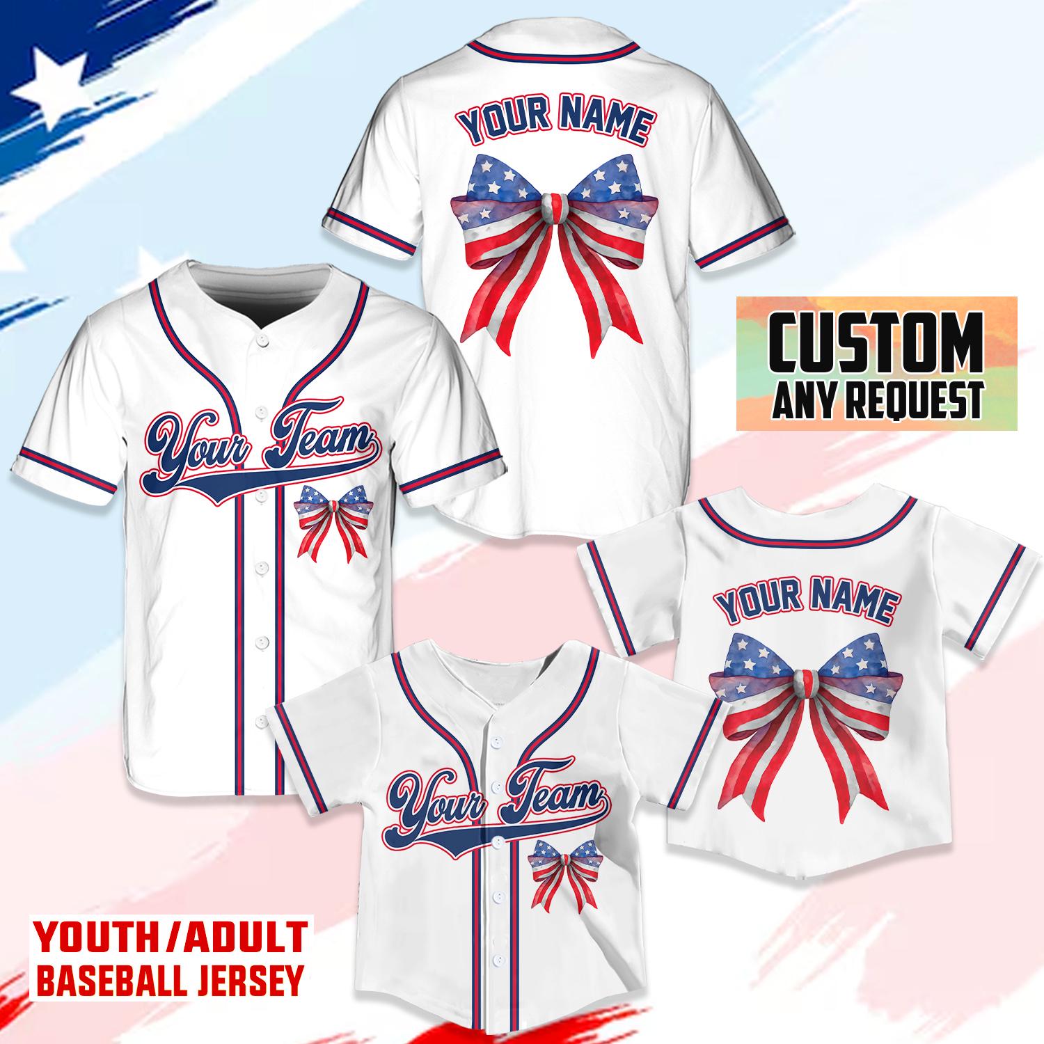 Patriotic Uniforms Fourth Of July Baseball Jerseys American Flag