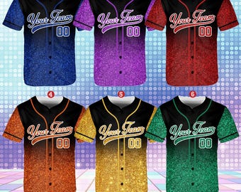 Personalisierter Teamname und Nummer Baseball Jersey, benutzerdefinierte Baseball Jersey Shirt, Baseball Jersey Uniform für Baseballfans Baseballliebhaber