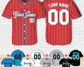 Custom Baseball Jersey with Name, Personalized Baseball Coach Gift, Baseball Mom Gift, Game Day Shirt, Baseball Shirts, Baseball Gifts