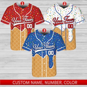 Custom Drip Baseball Jersey, Personalized Name Number Team Shirt, Button Down Uniform Fan Gift, Independence Day Baseball Shirt, 4th Of July