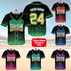 Glitter Cheerleading Baseball Jersey, Custom Team Name And Number Baseball Jersey, Personalized T-shirt, Uniform For Baseball Fans, Outfit