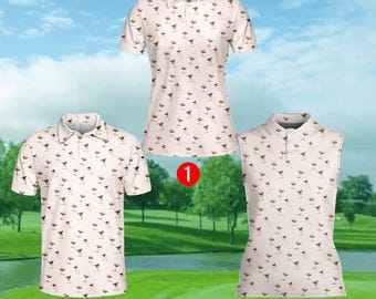 Polo da golf da donna, top da golf da uomo, polo da golf senza maniche, abbigliamento da golf, camicia da cocktail, top da golf divertente, camicia margarita, top da golf estivo