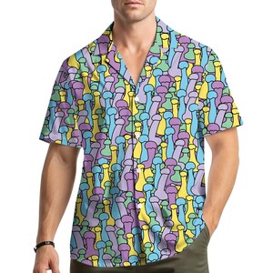 Koszula hawajska Dicka, koszula na wieczór panieński, oryginalny prezent dla dorosłych mężczyzn, romantyczna koszula na imprezę, prezent dla dorosłych z humorem, prezent dla par