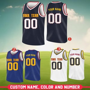 Custom Basketball Jersey Team Name & Number, Basketball Jersey Team, Basketball Jersey for Basketball Fan Lovers Players, Game Day Outfit
