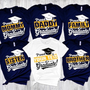 Proud Family TShirts,Group 2025 Grad Tees,Graduation Squad Tee,Senior 2025,Graduate 2025 Shirt,Custom Graduate Gift,High School Graduate Tee