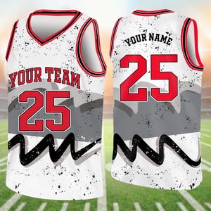 Custom Basketball Jersey Shirt, Personalized Tank Top, Streetwear Style Birthday Gift, Knitted Basketball Shirt, Custom Jersey for Men Youth