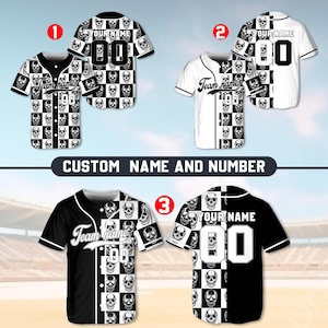 Benutzerdefinierte Schädel Schachbrett Baseball Jersey, personalisiertes Gothic Sport Shirt, Punk Rock Team Uniform, benutzerdefinierte Name & Nummer Athletik Jersey