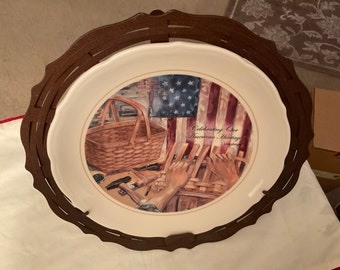 2004 Longaberger Limited Edition Homestead Collective Plates - “Celebrating Our American Heritage”