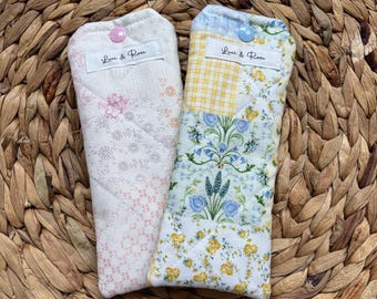 Estuche acolchado para gafas de sol ~ Estuche para gafas de sol ~ Estuche floral para gafas de sol ~ Estuche pequeño ~ Hecho a mano ~ Idea de regalo