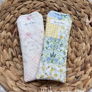 Estuche acolchado para gafas de sol ~ Estuche para gafas de sol ~ Estuche floral para gafas de sol ~ Estuche pequeño ~ Hecho a mano ~ Idea de regalo imagen 3