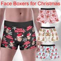 Personalized Christmas Face Boxers: Custom Photo Underwear, Picture Boxer