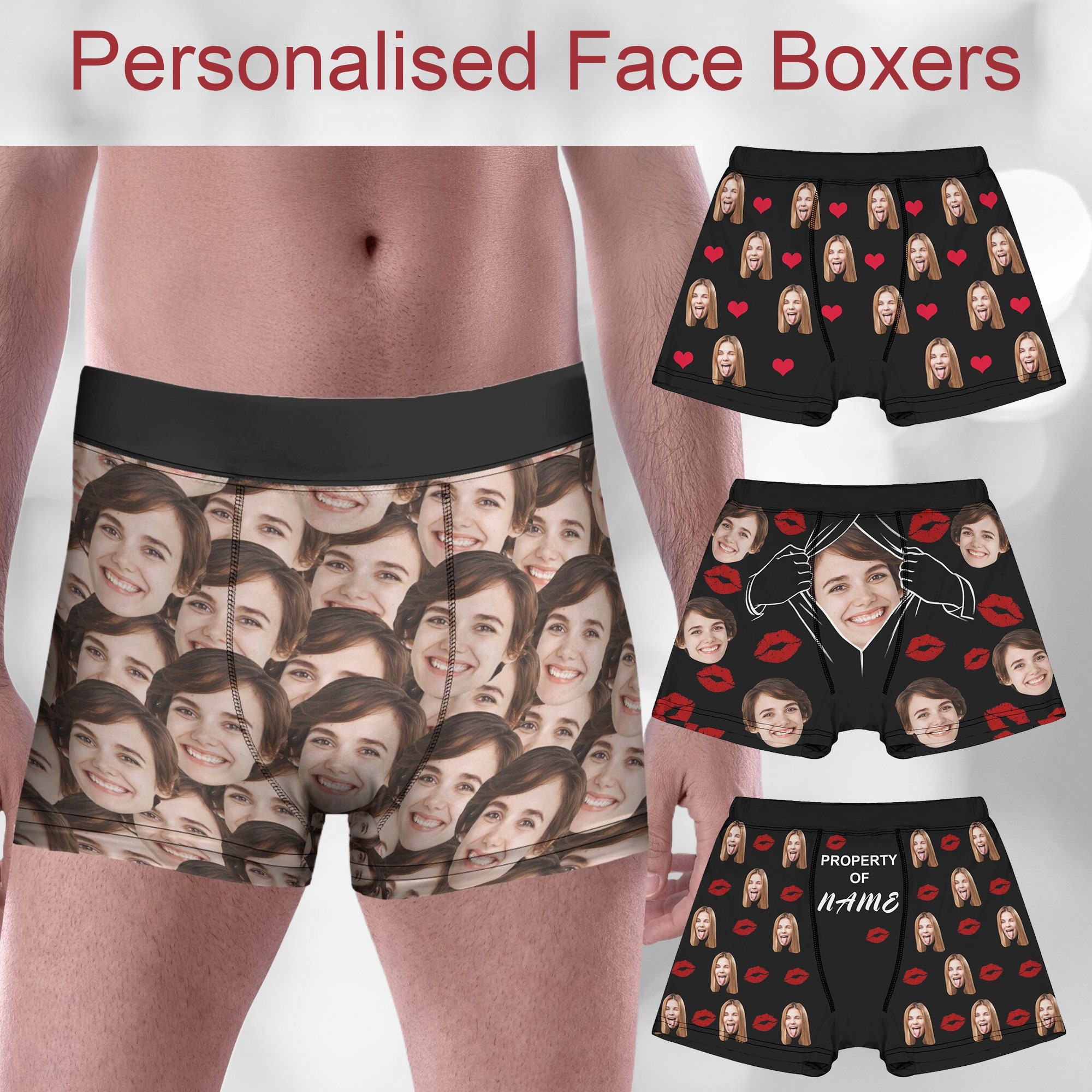 personalised boxers with faces